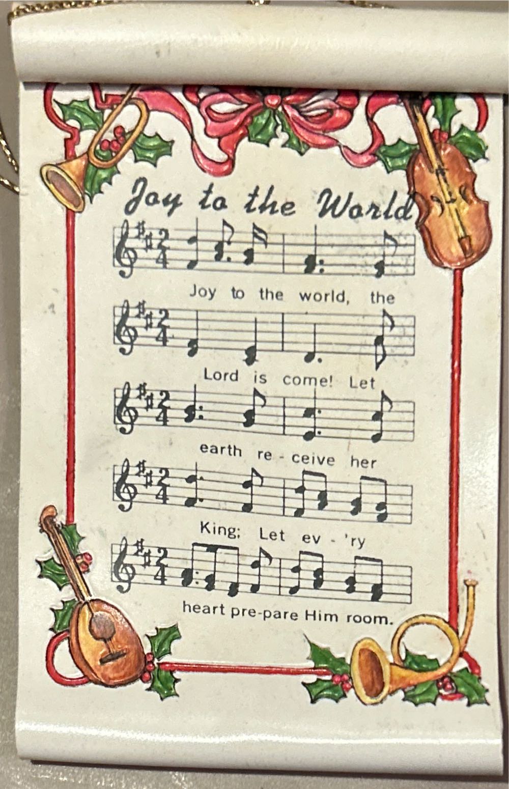 Silent Night Music Scroll  ornament collectible - Main Image 3