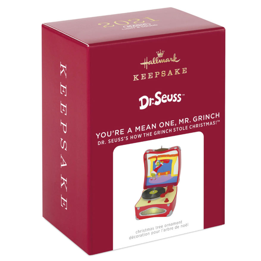 Dr Seuss’ How The Grinch Stole Christmas Record Player Ornament  ornament collectible - Main Image 2