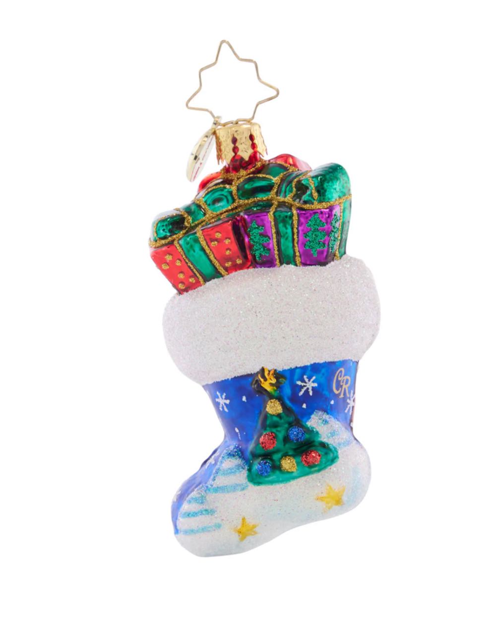 Night Before Christmas Stocking Gem  ornament collectible - Main Image 2