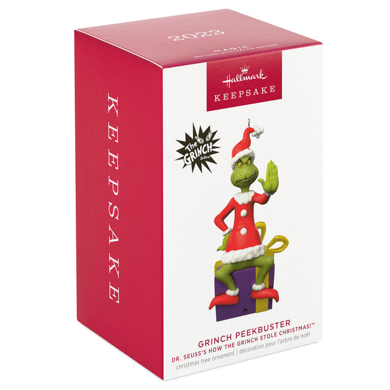 Dr Seuss’ How The Grinch Stole Christmas No Peeking! Ornament  ornament collectible - Main Image 2
