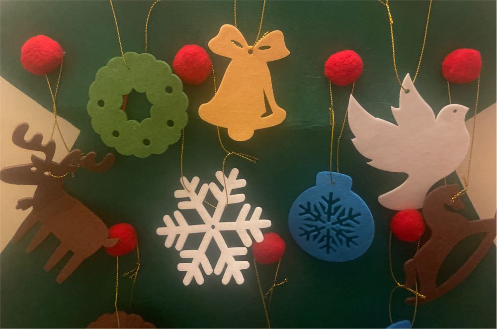 Felt Christmas Tree  ornament collectible - Main Image 2