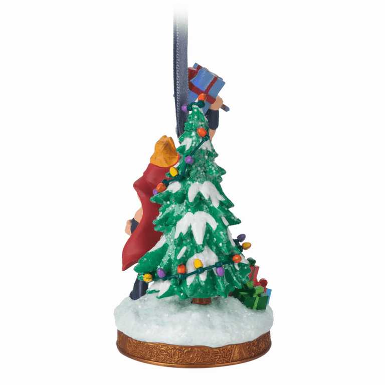Thor Light Up Christmas Tree Ornament - Disney Sketchbook Ornament (Marvel Thor) ornament collectible [Barcode 887734635339] - Main Image 2