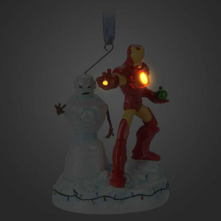 Iron Man Light Up Christmas Tree Ornament  ornament collectible [Barcode 887734635346] - Main Image 3