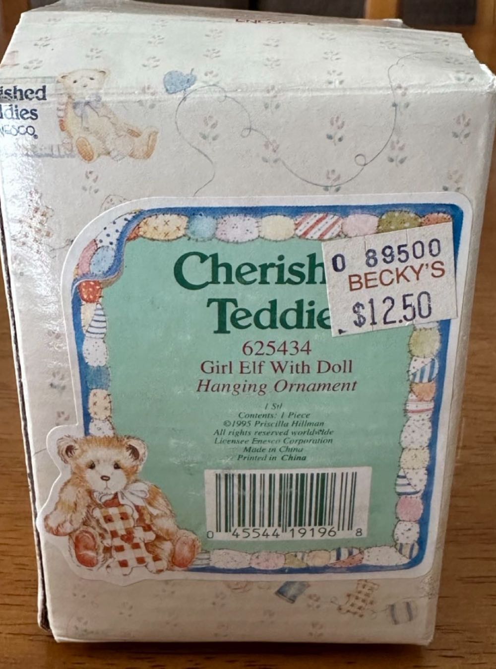 Cherished Teddies Girl Elf With Doll  ornament collectible [Barcode 045544191968] - Main Image 2