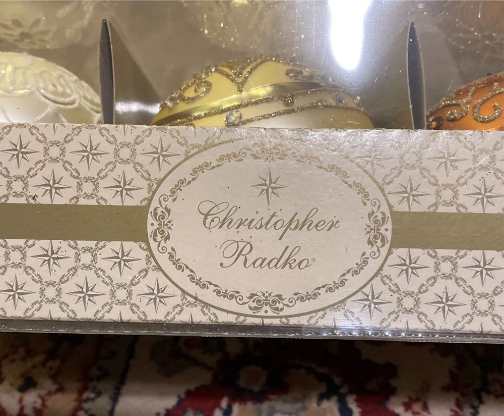 Christopher Radko Boxed Glass ornament collectible - Main Image 3