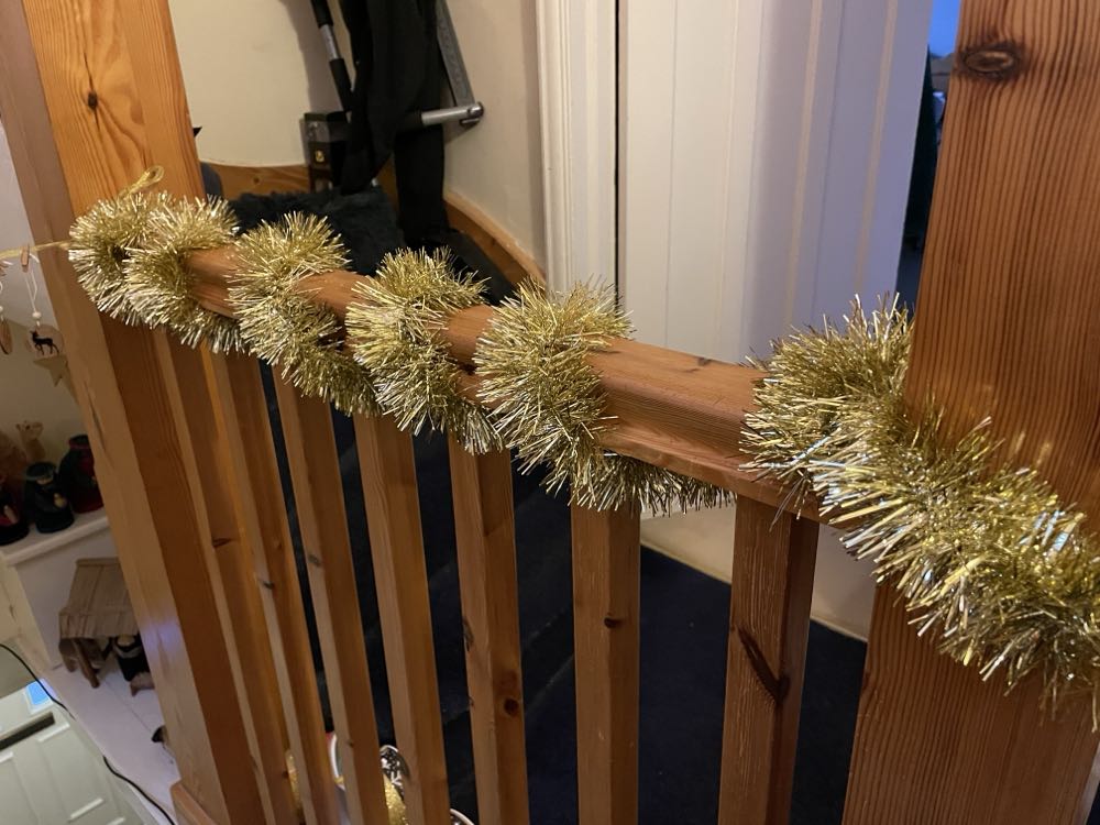 Tinsel - Red & Gold  ornament collectible - Main Image 2