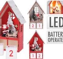 Countdown To Christmas Santa House  ornament collectible [Barcode 8719987716539] - Main Image 1