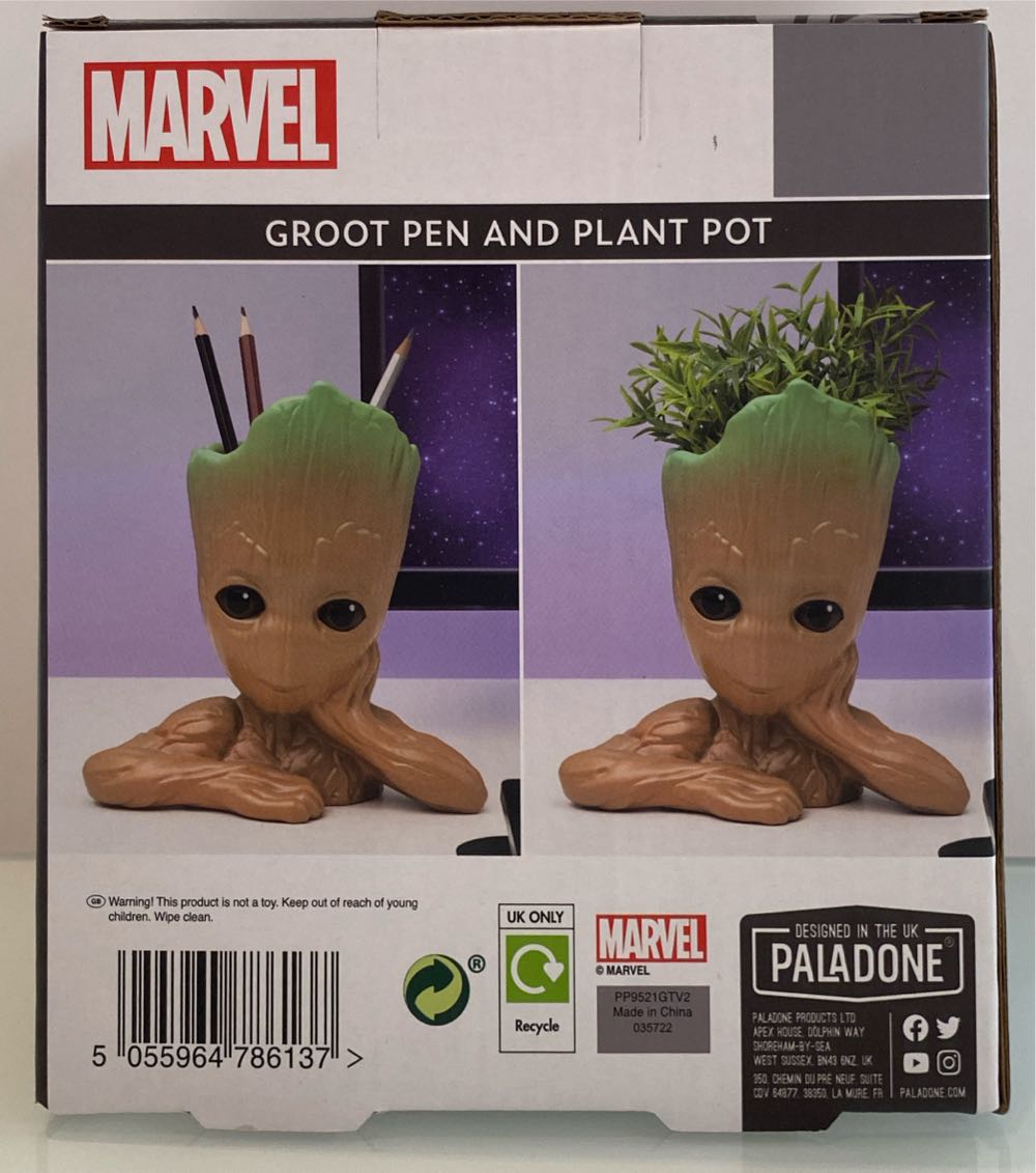 Paladone Planter Pot Ceramic Black Regular  ornament collectible [Barcode 5055964786137] - Main Image 3