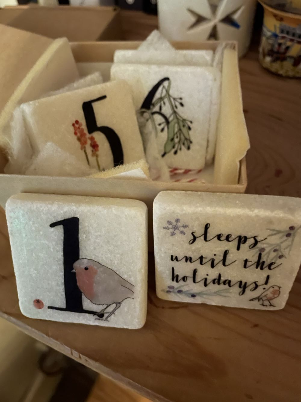 Marble Christmas Countdown  ornament collectible - Main Image 2