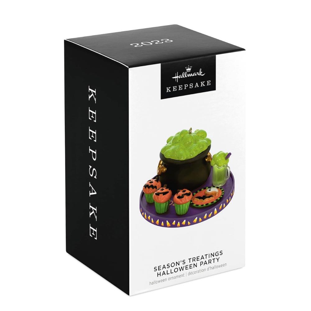 Season’s Treatings Halloween Party Ornament  ornament collectible - Main Image 2