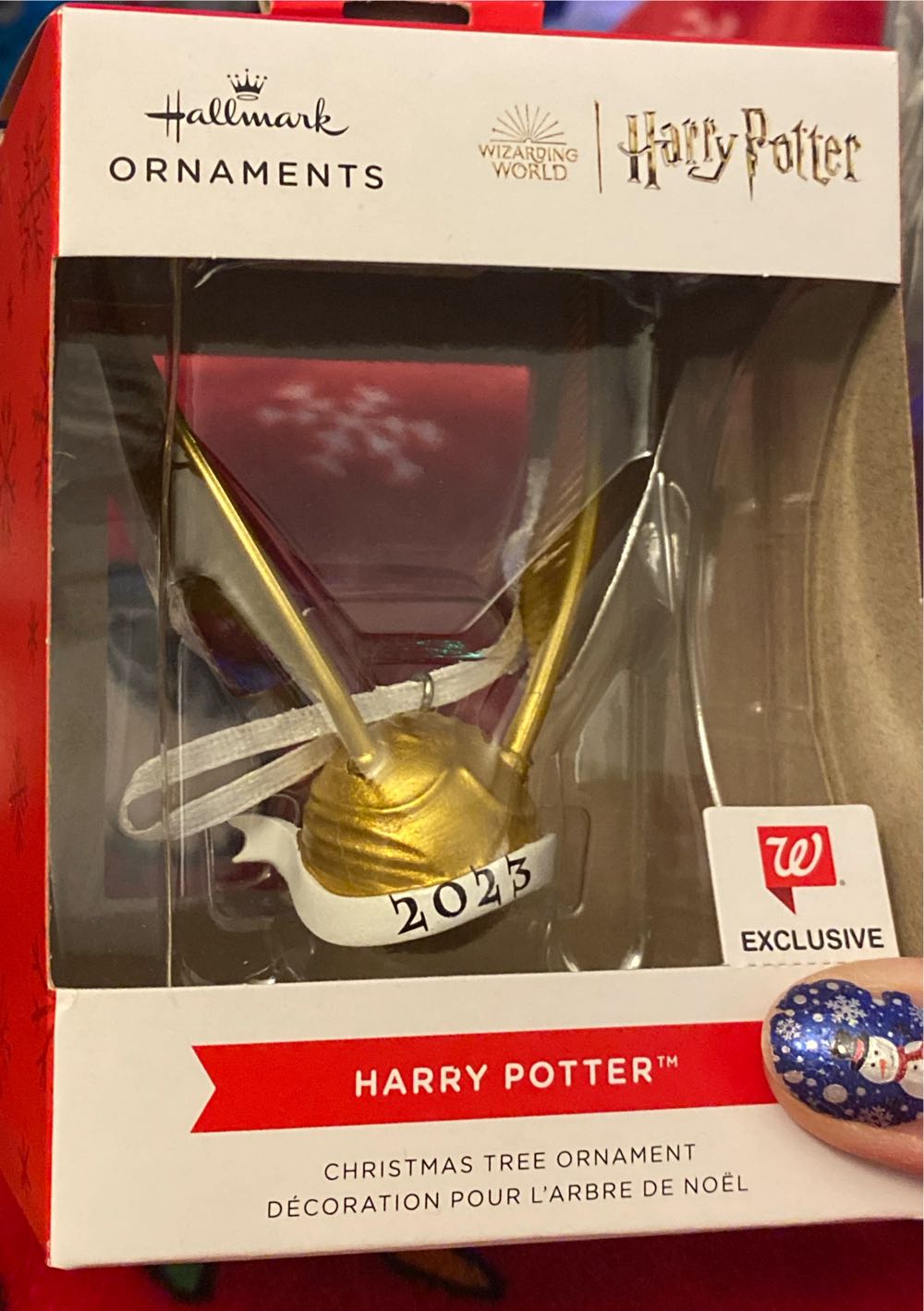 Hallmark Harry Potter Golden Snitch Christmas ... - Walgreens Exclusive (Harry Potter) ornament collectible [Barcode 661127019797] - Main Image 2