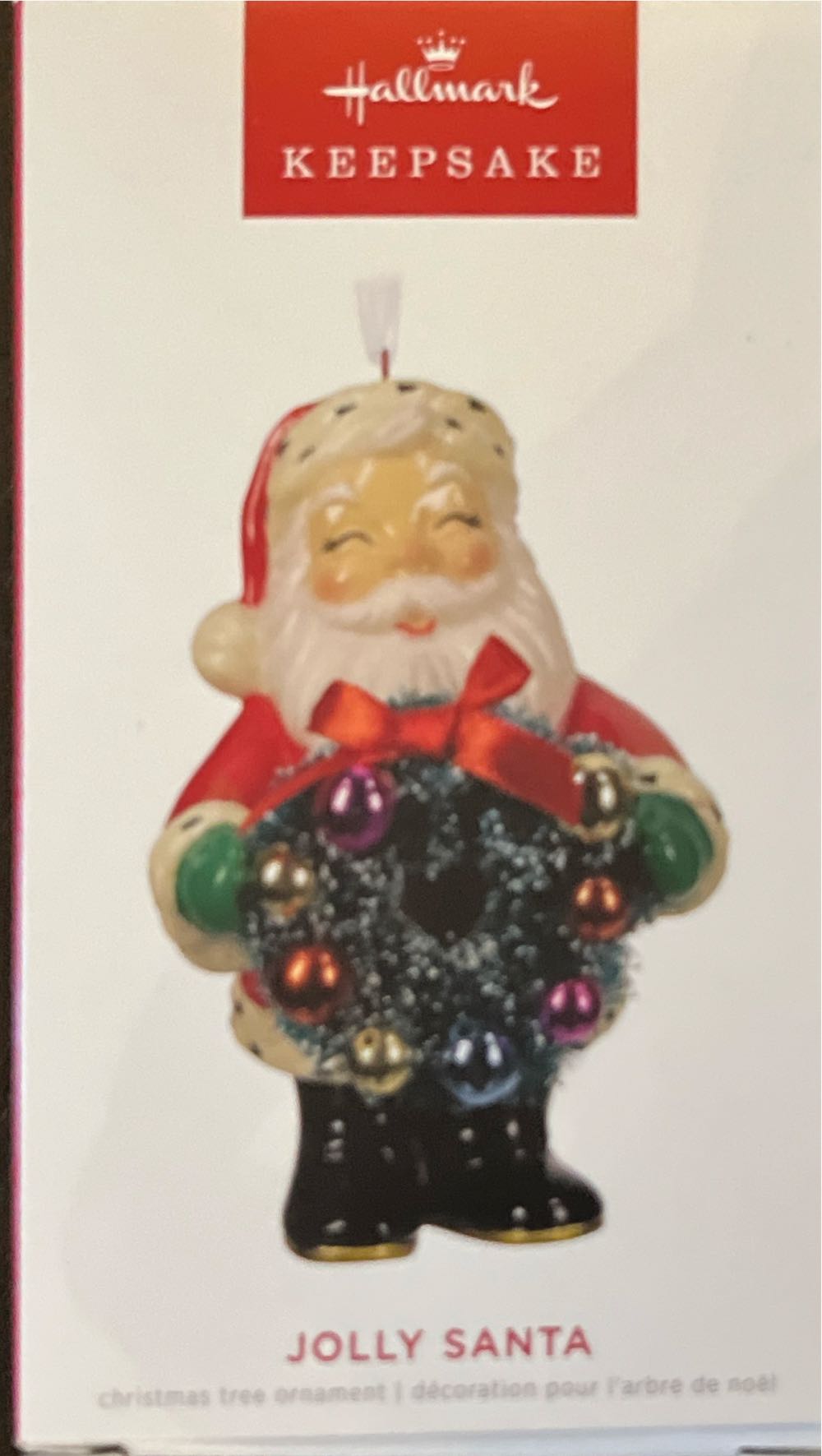 Jolly Santa - Vintage Porcelain (Santa) ornament collectible - Main Image 3