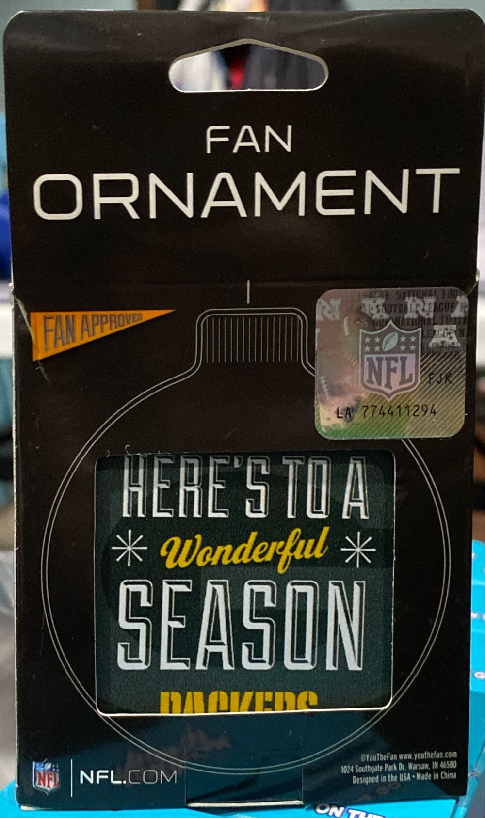 Youthefan Unisex 3d Logo Series Ornament Team Colors Large Us  ornament collectible [Barcode 810008498941] - Main Image 2