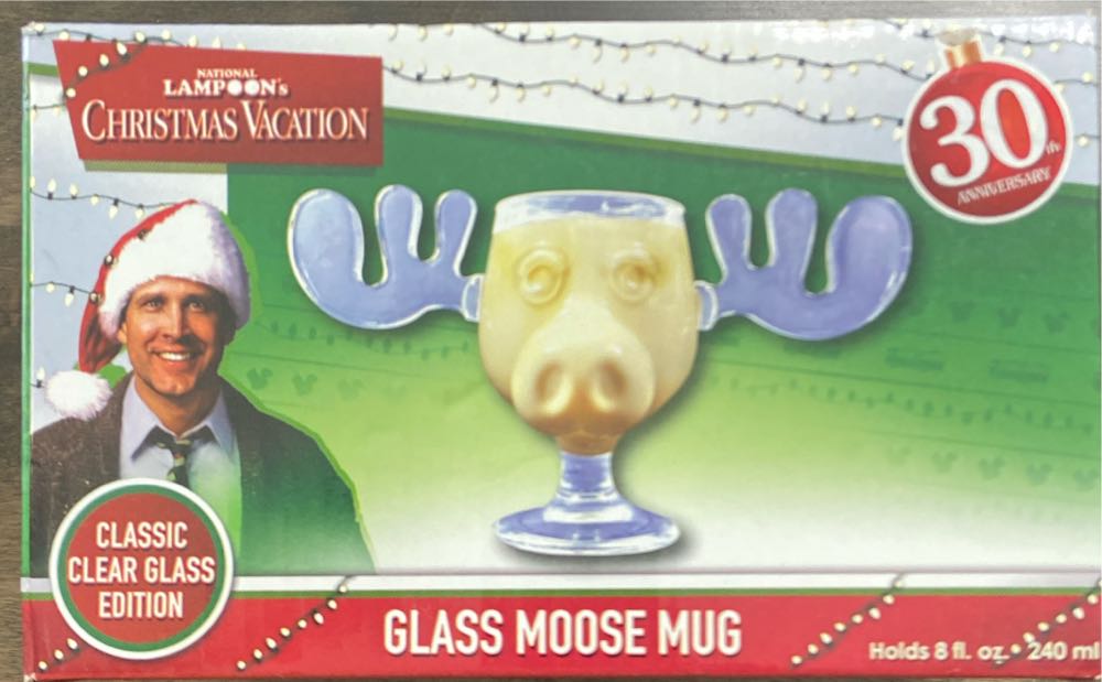 National Lampoon’s Christmas Vacation Acrylic Moose Mug 4.5oz Glass 8 Oz  ornament collectible [Barcode 674449084503] - Main Image 2