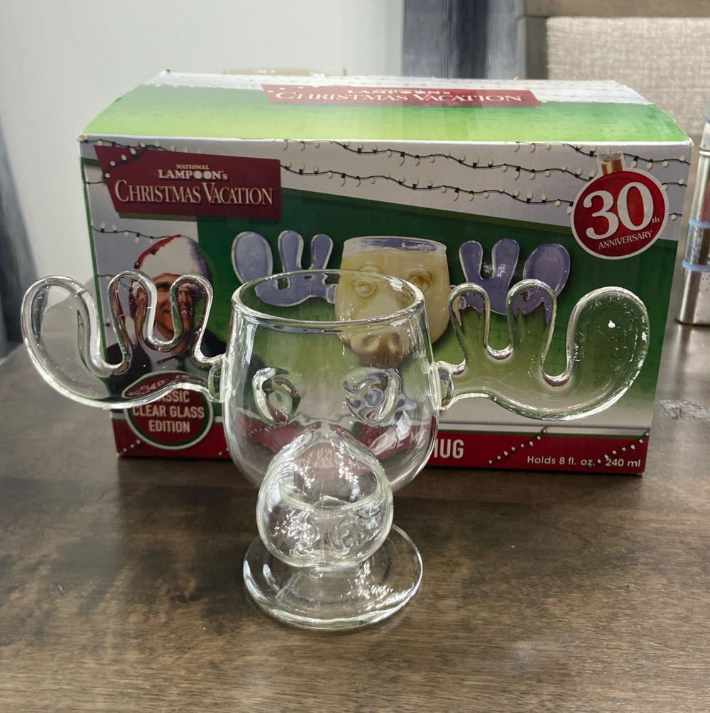 National Lampoon’s Christmas Vacation Acrylic Moose Mug 4.5oz Glass 8 Oz  ornament collectible [Barcode 674449084503] - Main Image 3