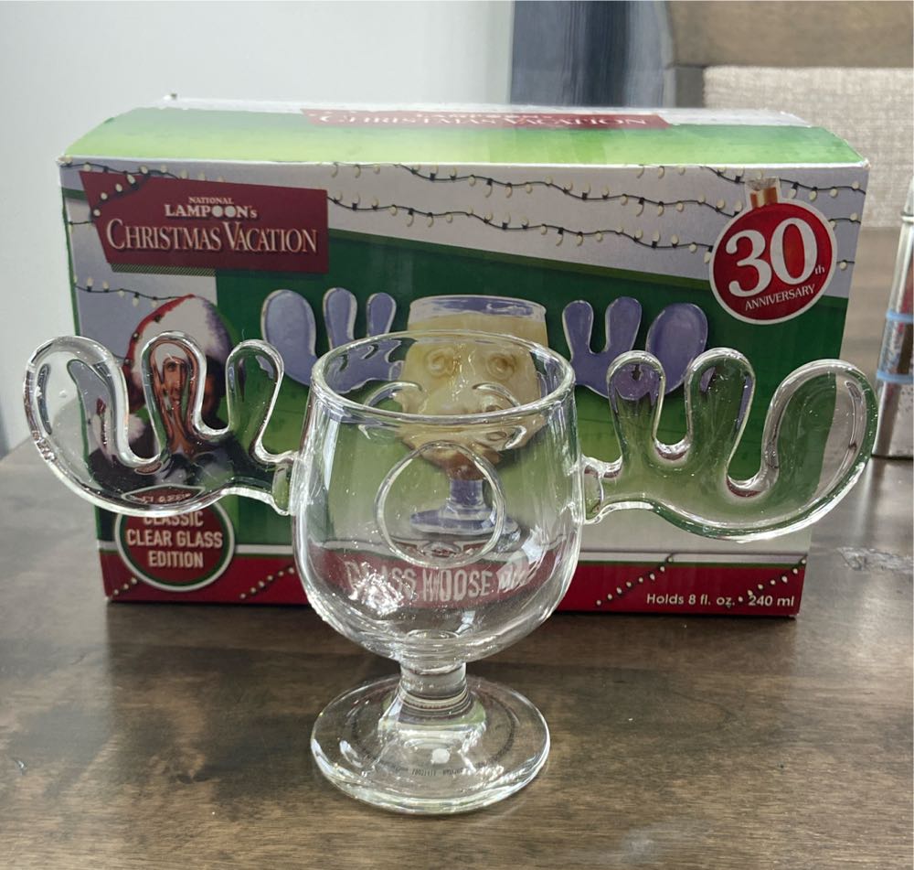 National Lampoon’s Christmas Vacation Acrylic Moose Mug 4.5oz Glass 8 Oz  ornament collectible [Barcode 674449084503] - Main Image 4