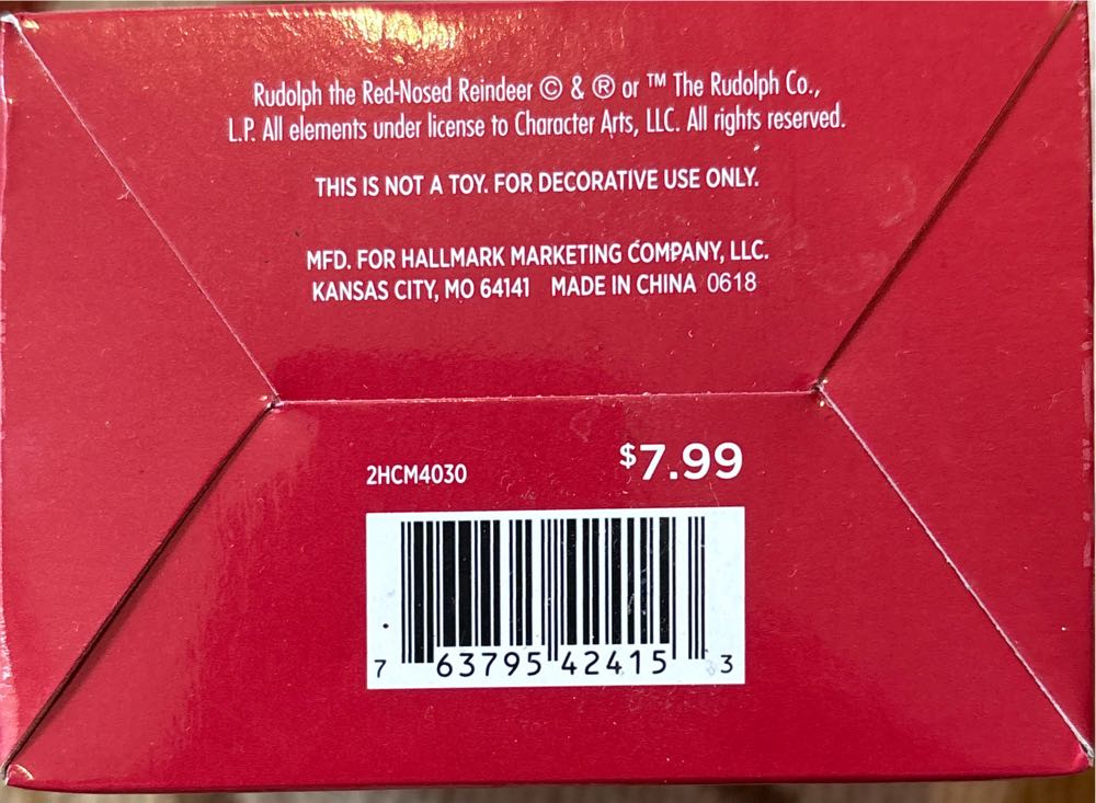 Bumble  (Rudolph The Red Nose Reindeer) ornament collectible [Barcode 763795424153] - Main Image 2