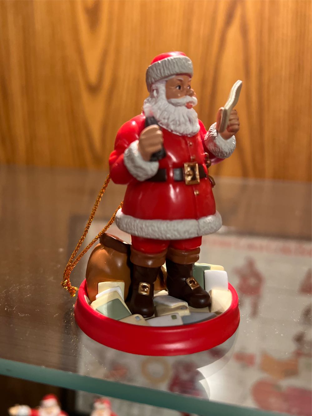Coca Cola Santa Claus  (Coca Cola Santa) ornament collectible [Barcode 030075083516] - Main Image 2
