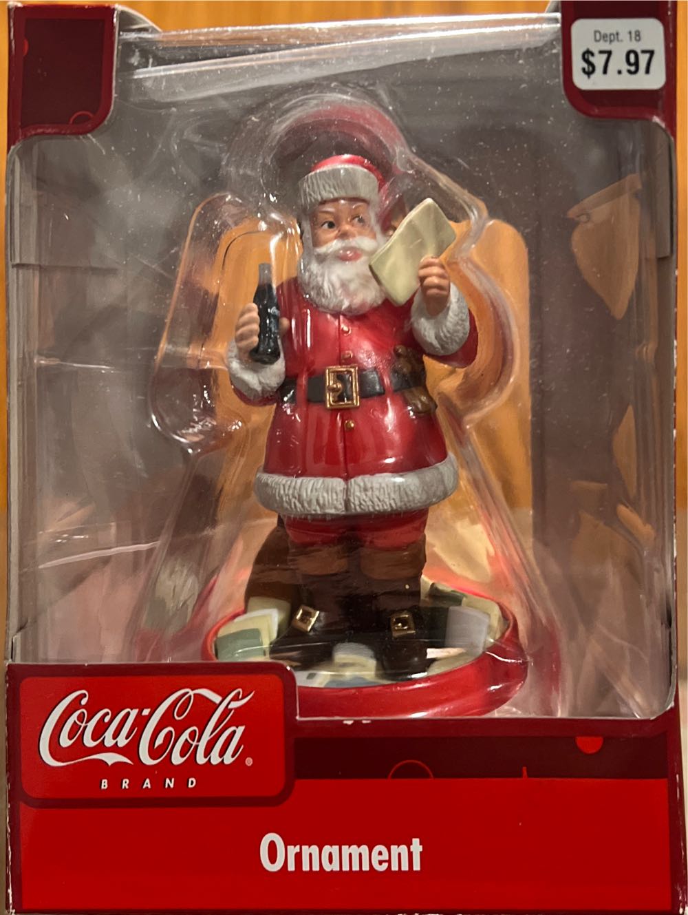 Coca Cola Santa Claus  (Coca Cola Santa) ornament collectible [Barcode 030075083516] - Main Image 4
