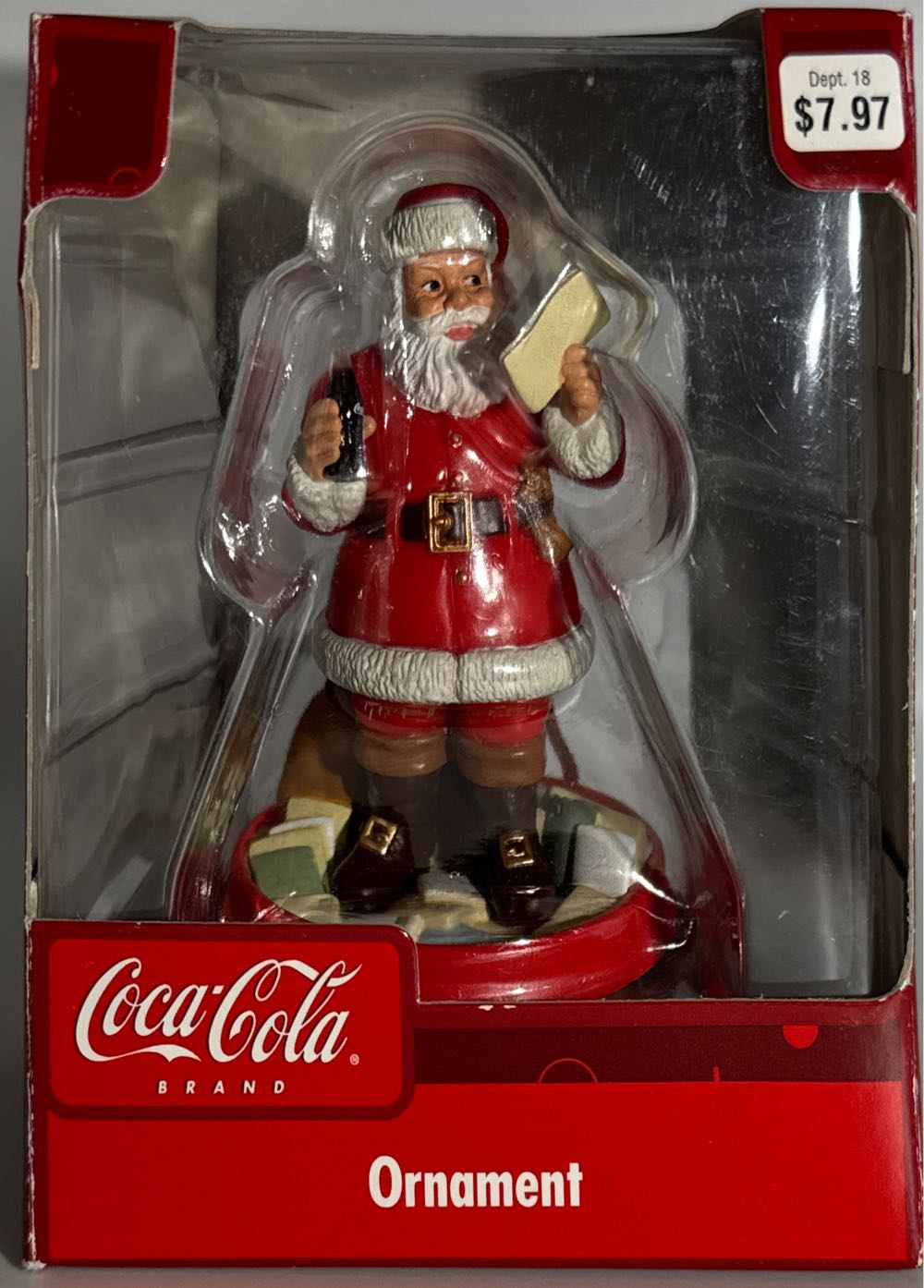 Coca Cola Santa Claus  (Coca Cola Santa) ornament collectible [Barcode 030075083516] - Main Image 5