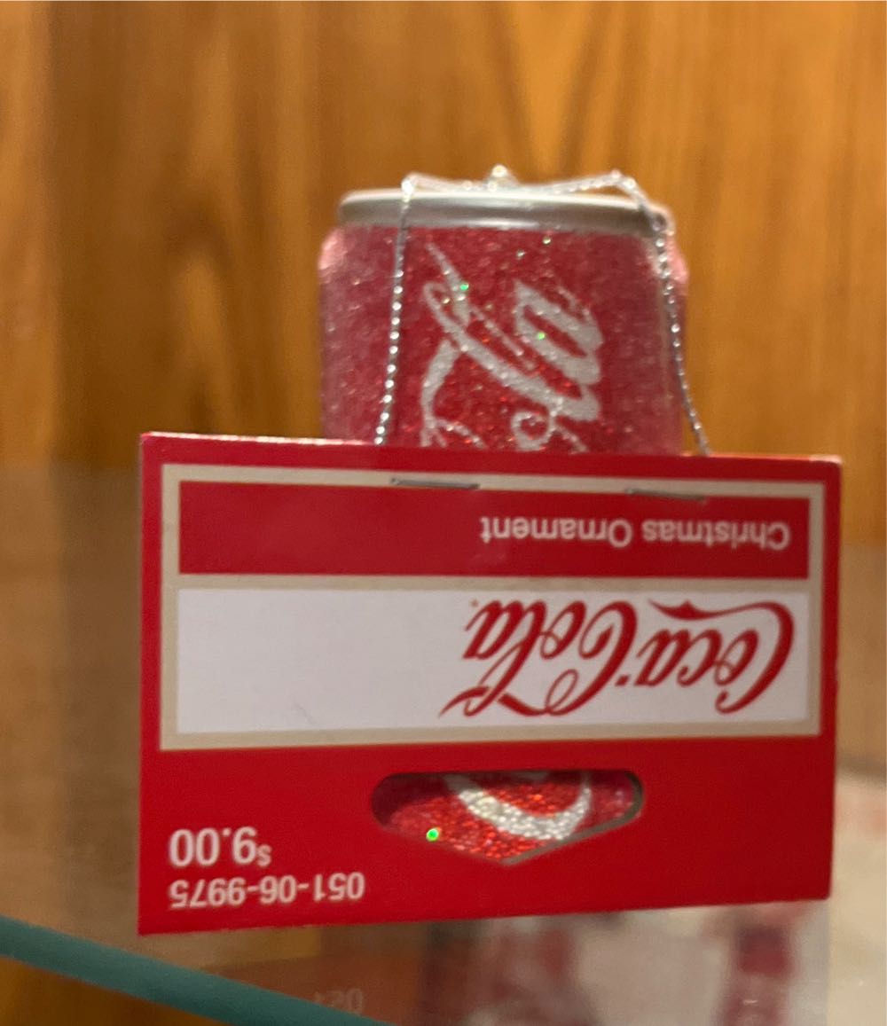 Kurt Adler Coca Cola Coke Can Christmas Tree Ornament Blow Molded Plastic New  (Kurt Adler) ornament collectible [Barcode 086131526046] - Main Image 2