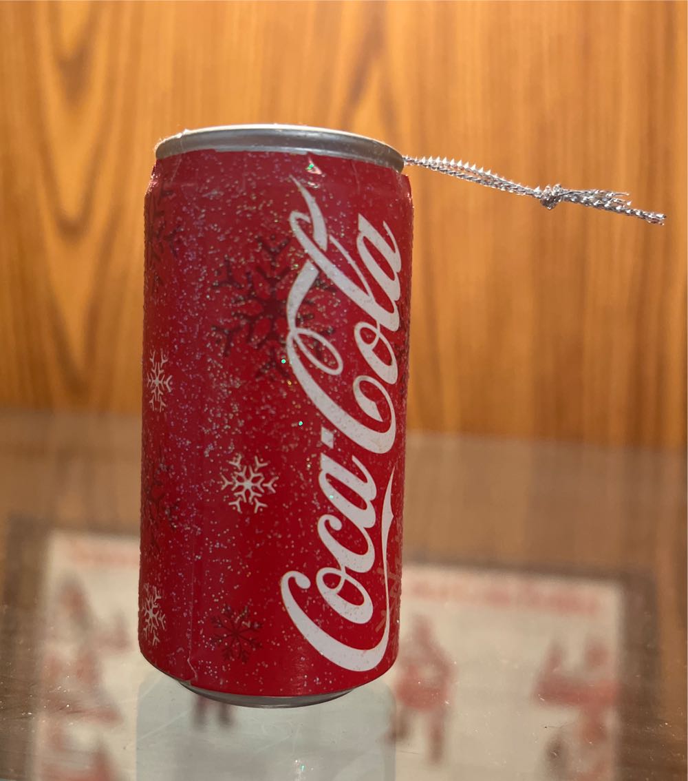 Kurt Adler Coca Cola Can With Santa  ornament collectible - Main Image 2