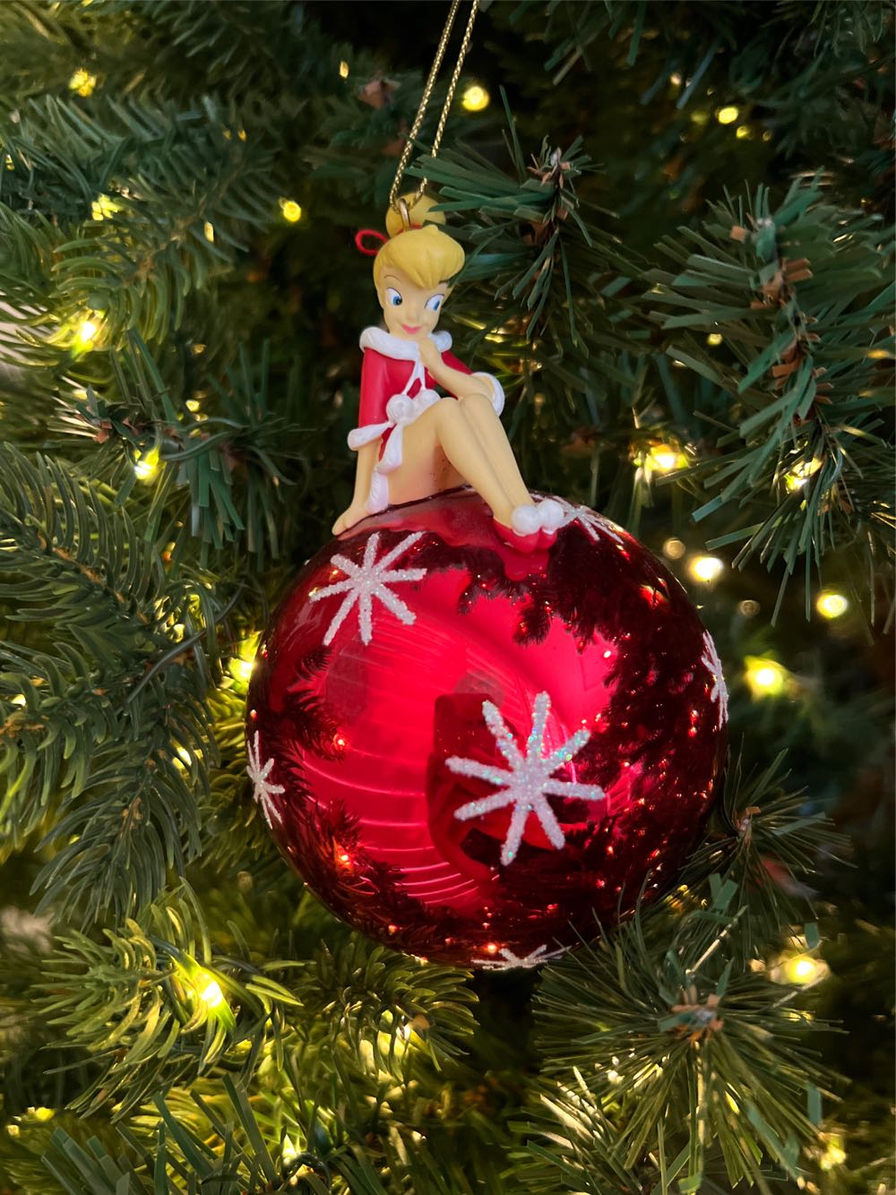 Tinkerbell Red Bauble   ornament collectible - Main Image 1