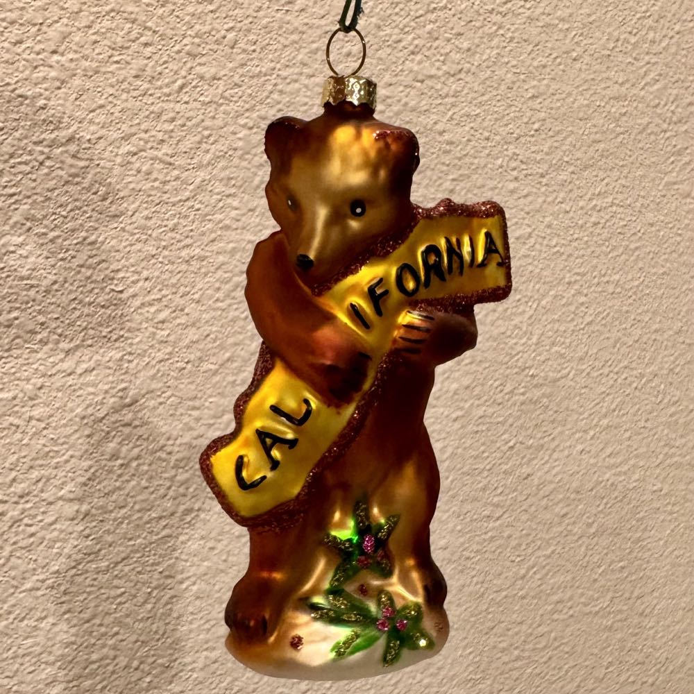 California Bear Hug  ornament collectible [Barcode 657284437024] - Main Image 2