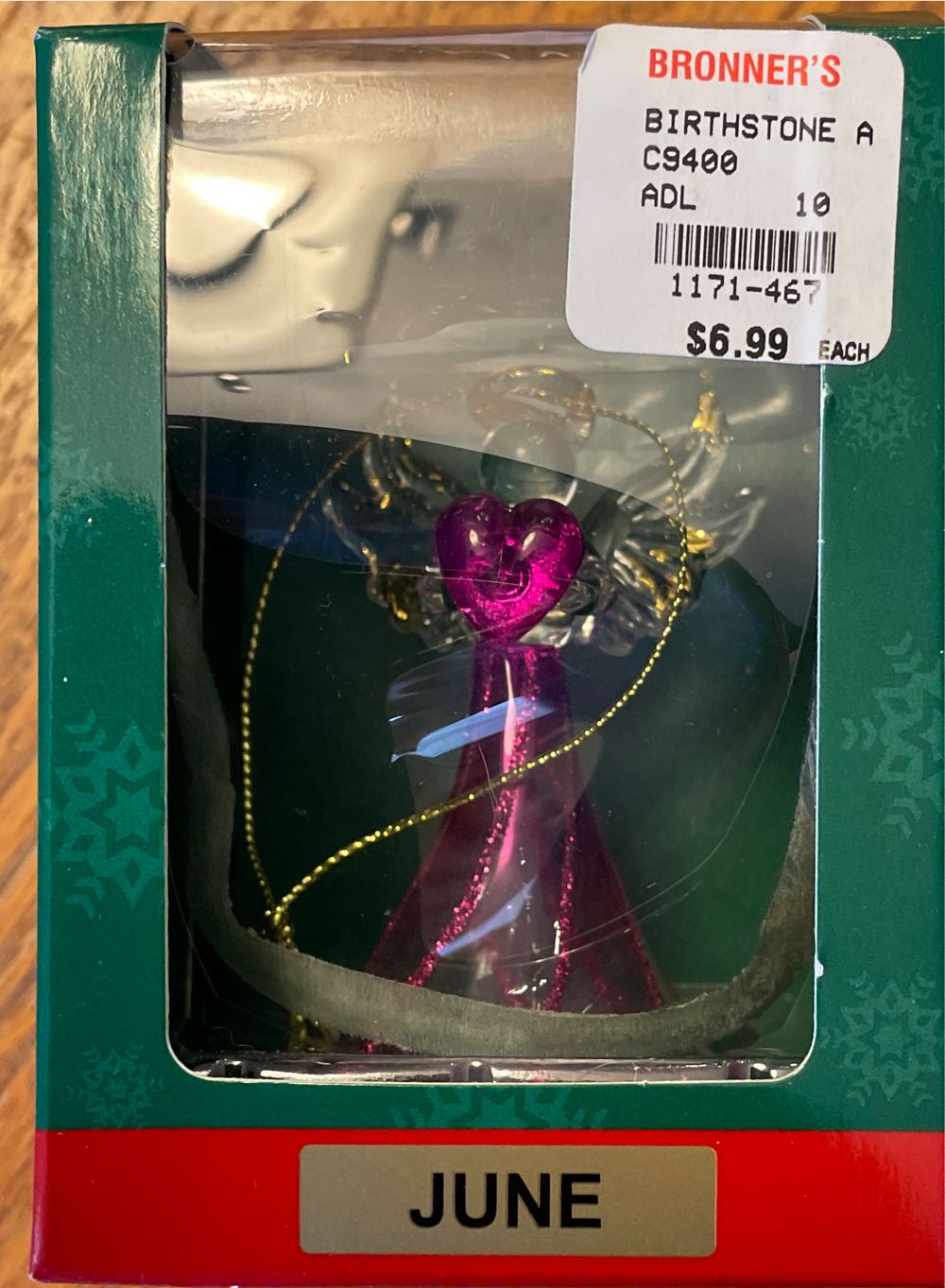 Crystal Birthstone Angel Ornaments 12 Assorted  ornament collectible [Barcode 086131253324] - Main Image 2