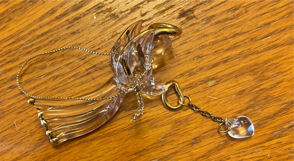 Dangling Glass Angel   ornament collectible - Main Image 1