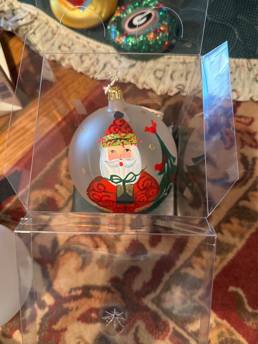 Santa Ornament  ornament collectible [Barcode 663698380351] - Main Image 2