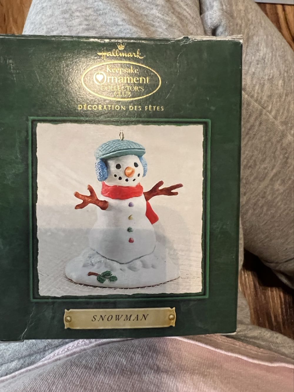 Hallmark Collectors Club Snowman  ornament collectible - Main Image 2