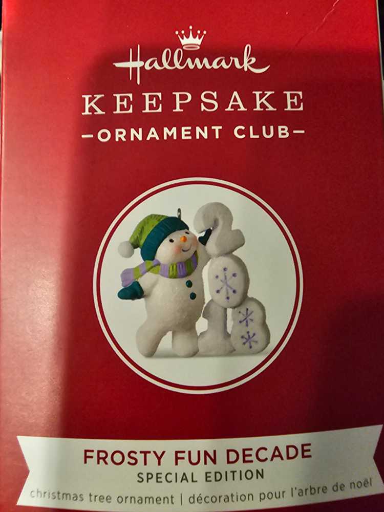 Frosty Fun Decade #9 Special Edition *repaint* Event  ornament collectible [Barcode 763795365180] - Main Image 2