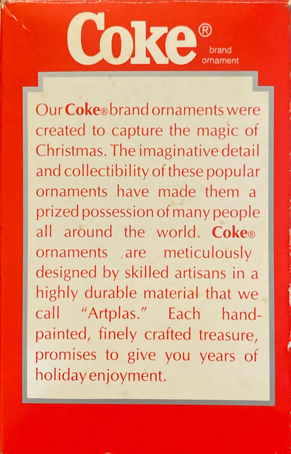 Coca Cola It’s Plane To See...Coke Is It - Enesco Coca-Cola (Coca-Cola Santa Claus) ornament collectible [Barcode 045544267564] - Main Image 2