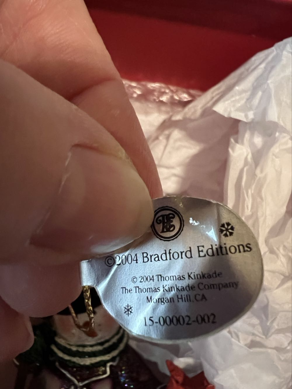 Holiday Cheer - Thomas Kinkade Winter Wonderland ornament collectible - Main Image 3