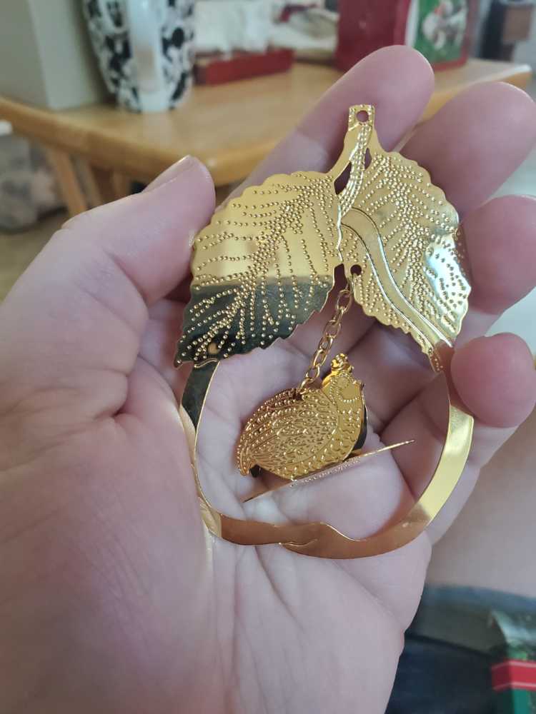 Christmas Partridge  ornament collectible [Barcode 070000027437] - Main Image 3