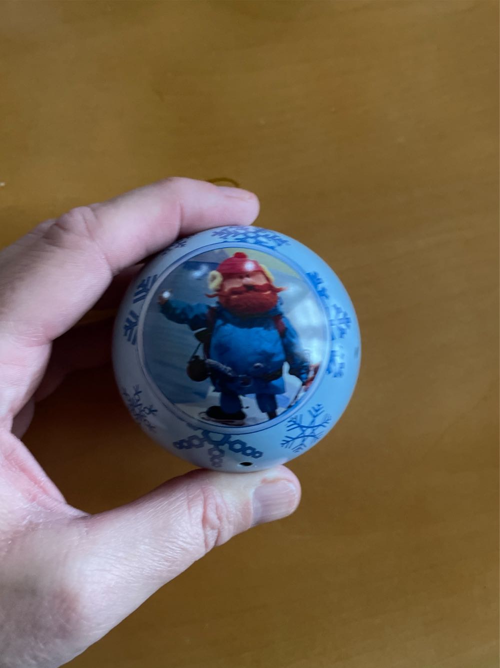 Rudolph The Red Nose Reindeer Metal Ball  ornament collectible - Main Image 2