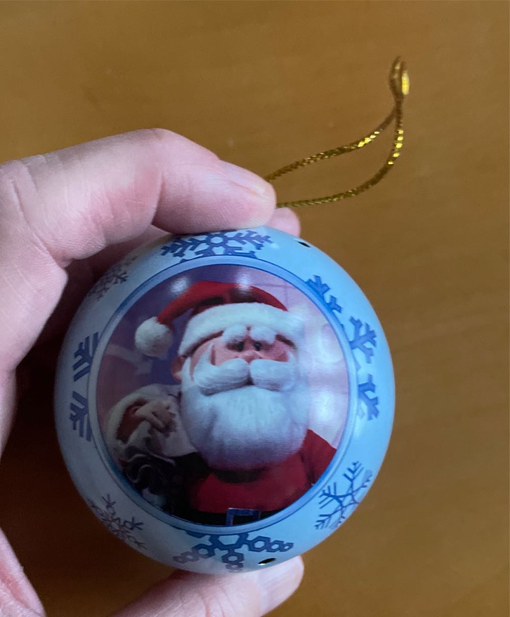 Rudolph the red nose reindeer Santa Metal Ball  ornament collectible - Main Image 2