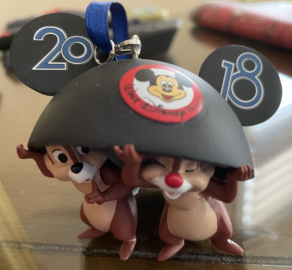 Chip and Dale mouse ears cap  ornament collectible - Main Image 1