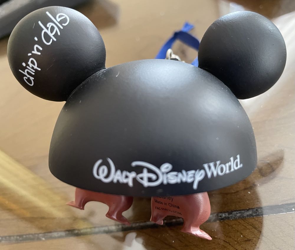 Chip and Dale mouse ears cap  ornament collectible - Main Image 2