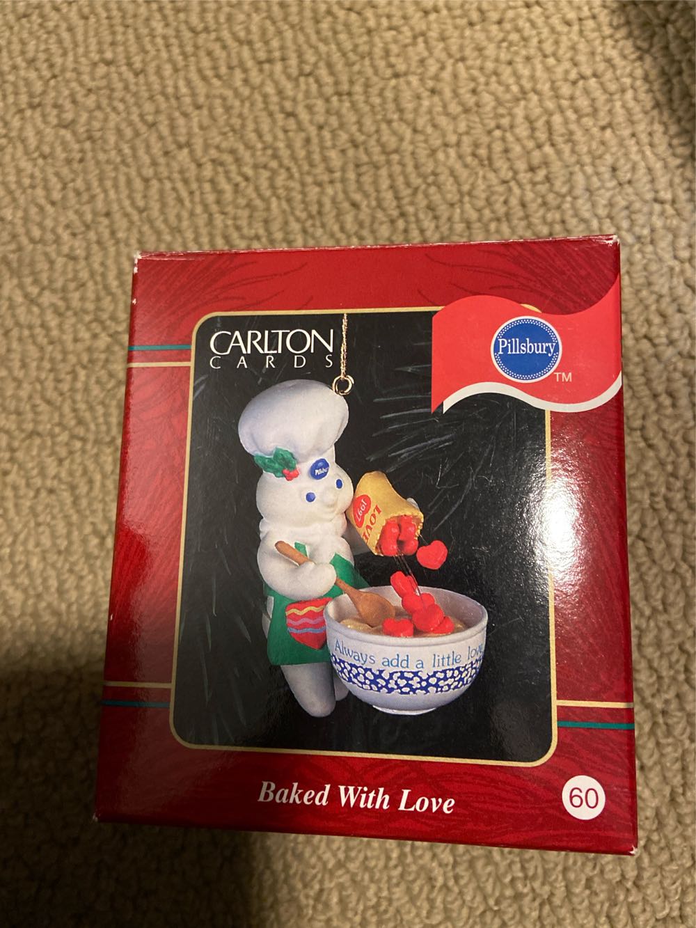 Carlton Cards Pillsbury Dough Boy Baked With Love Christmas  ornament collectible [Barcode 018100327859] - Main Image 2