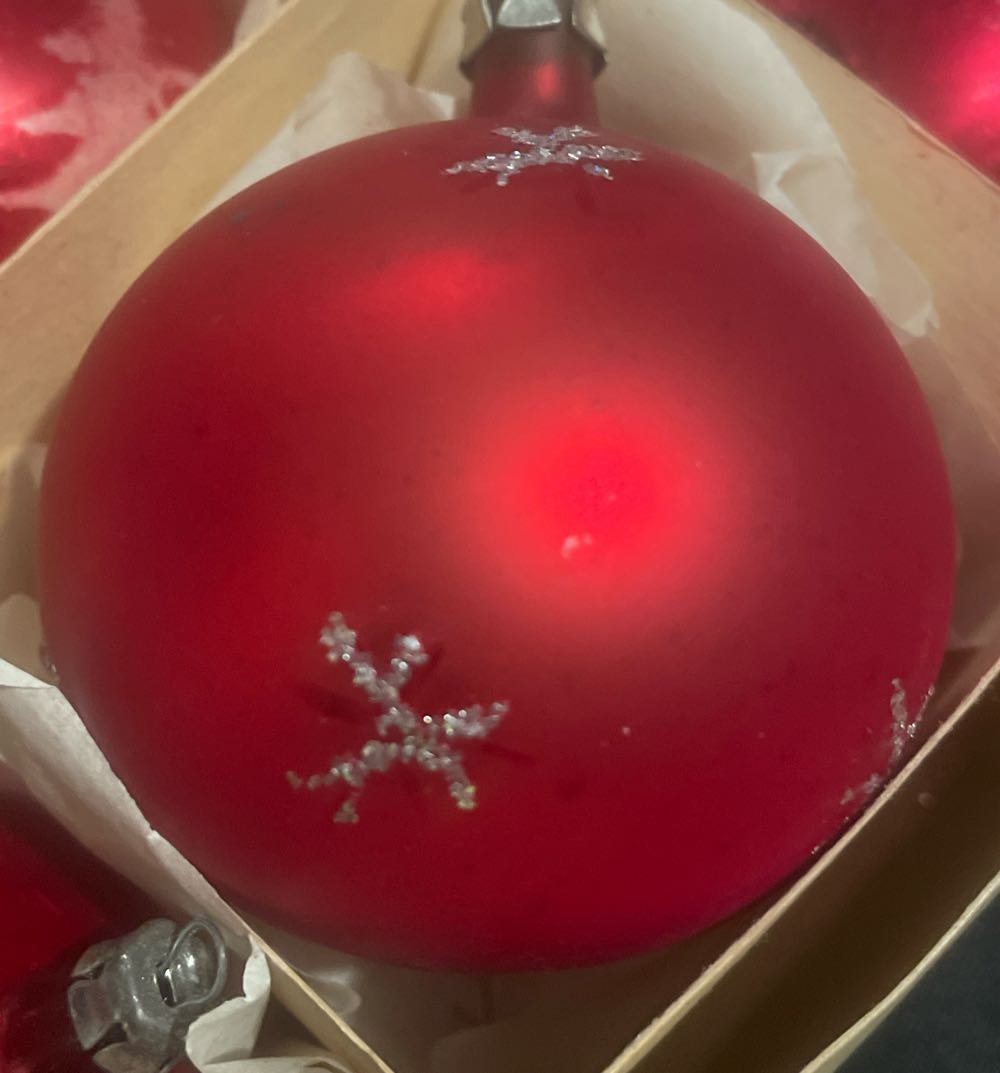 Santa Land - Round - Red - Tree & Stars - Tree & Stars (Round) ornament collectible - Main Image 2