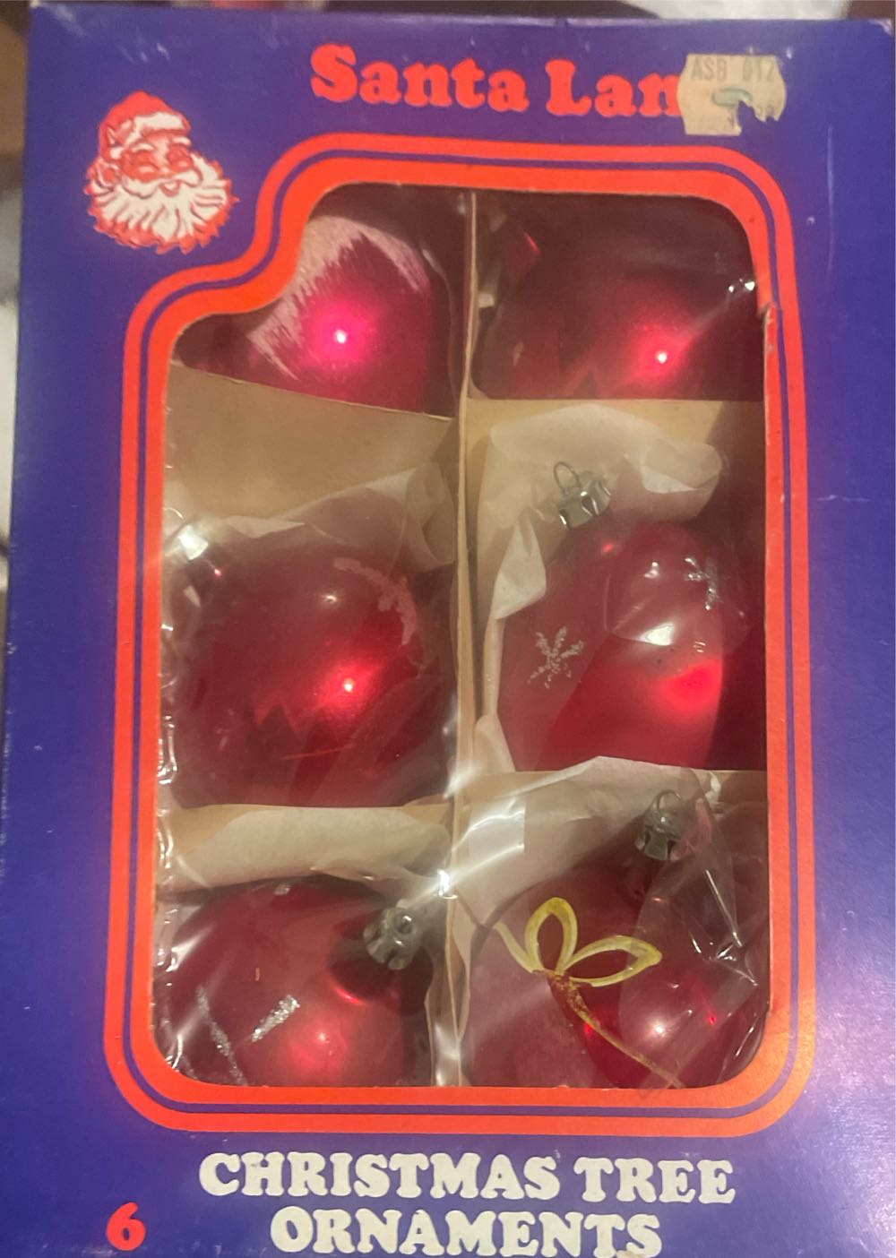 Santa Land - Round - Red - Tree & Stars - Tree & Stars (Round) ornament collectible - Main Image 3