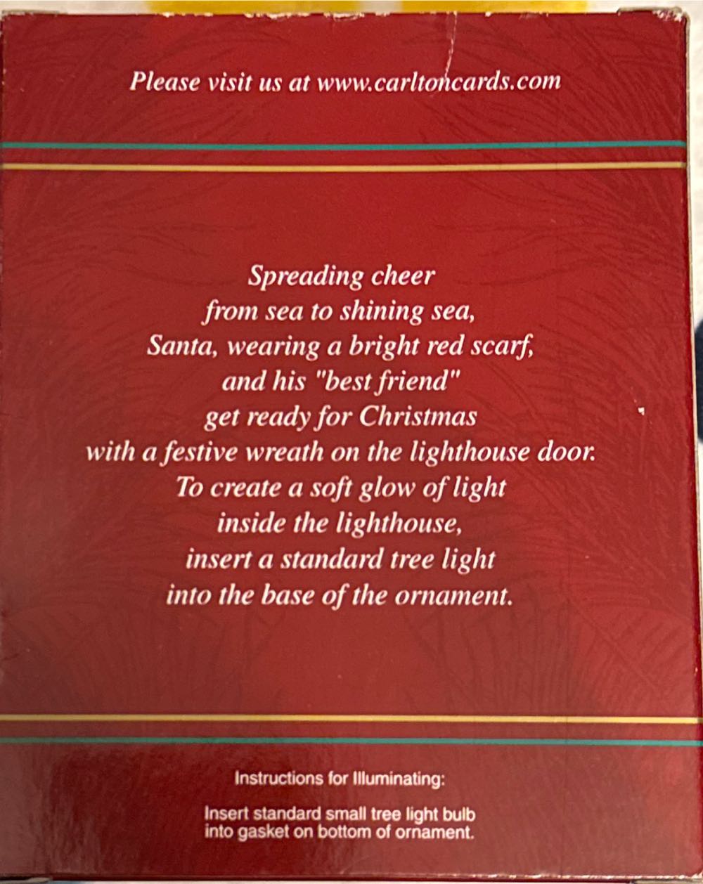 Carlton Cards Santa By The Sea  ornament collectible [Barcode 661526033196] - Main Image 2