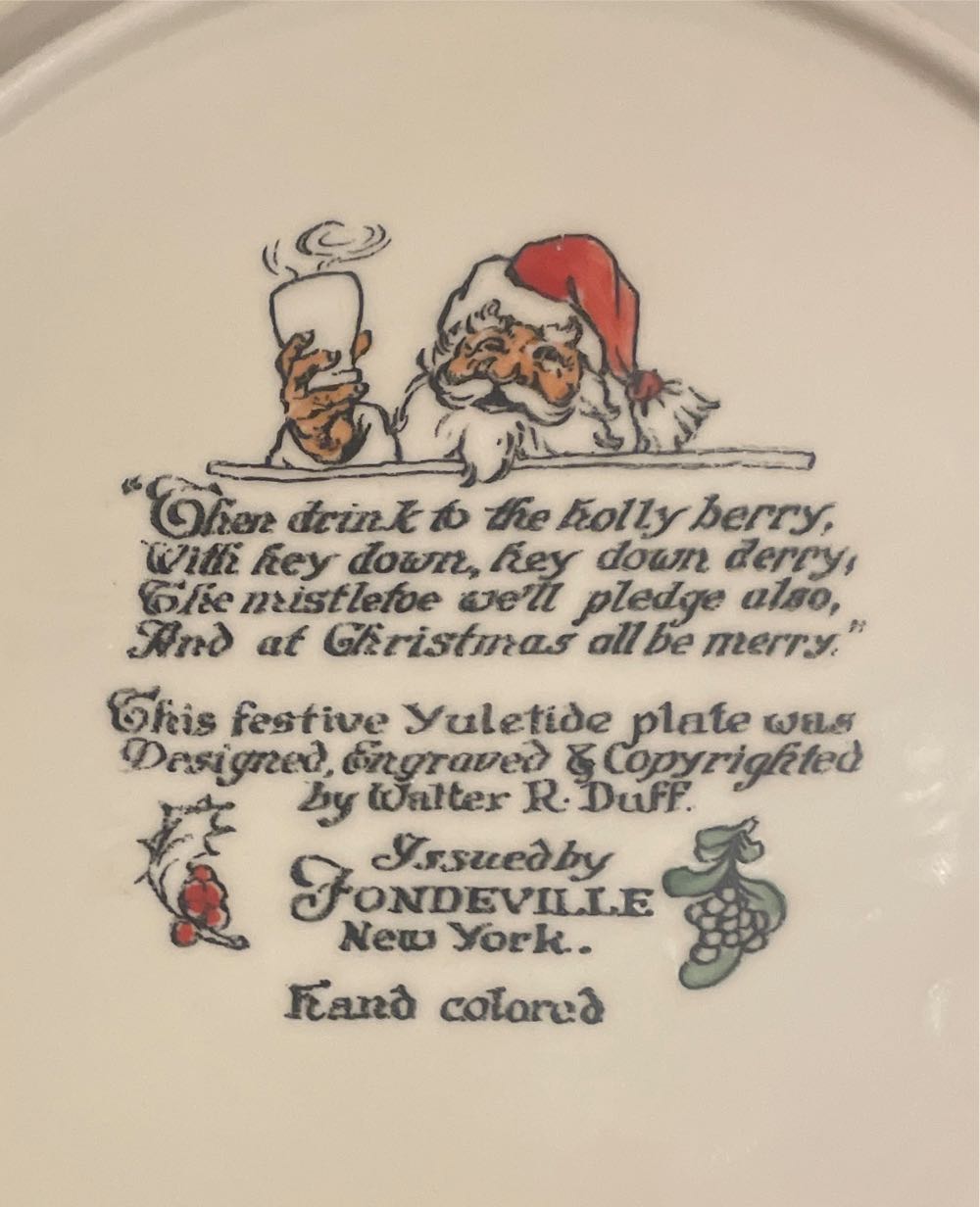 Fondeville - Plate - Merry Christmas - Christmas (Plate) ornament collectible - Main Image 2