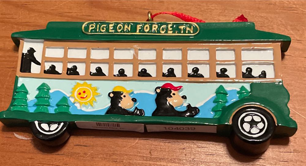 Pigeon Forge TN Trolley  (Tennessee) ornament collectible - Main Image 2