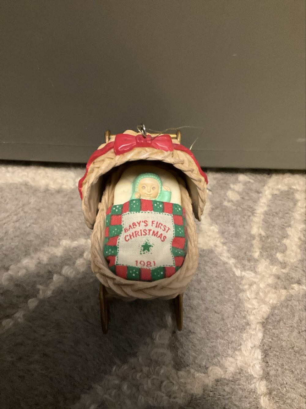 Hallmark Baby’s First Christmas 1981  ornament collectible - Main Image 2