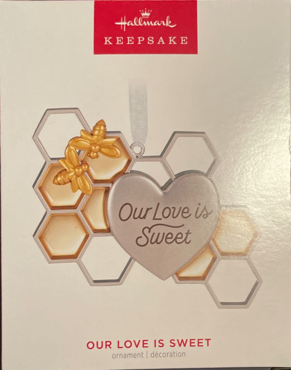 Waterford Crystal Boxed Set Of 6 Ornament Enhancers Green Red Clear Euc