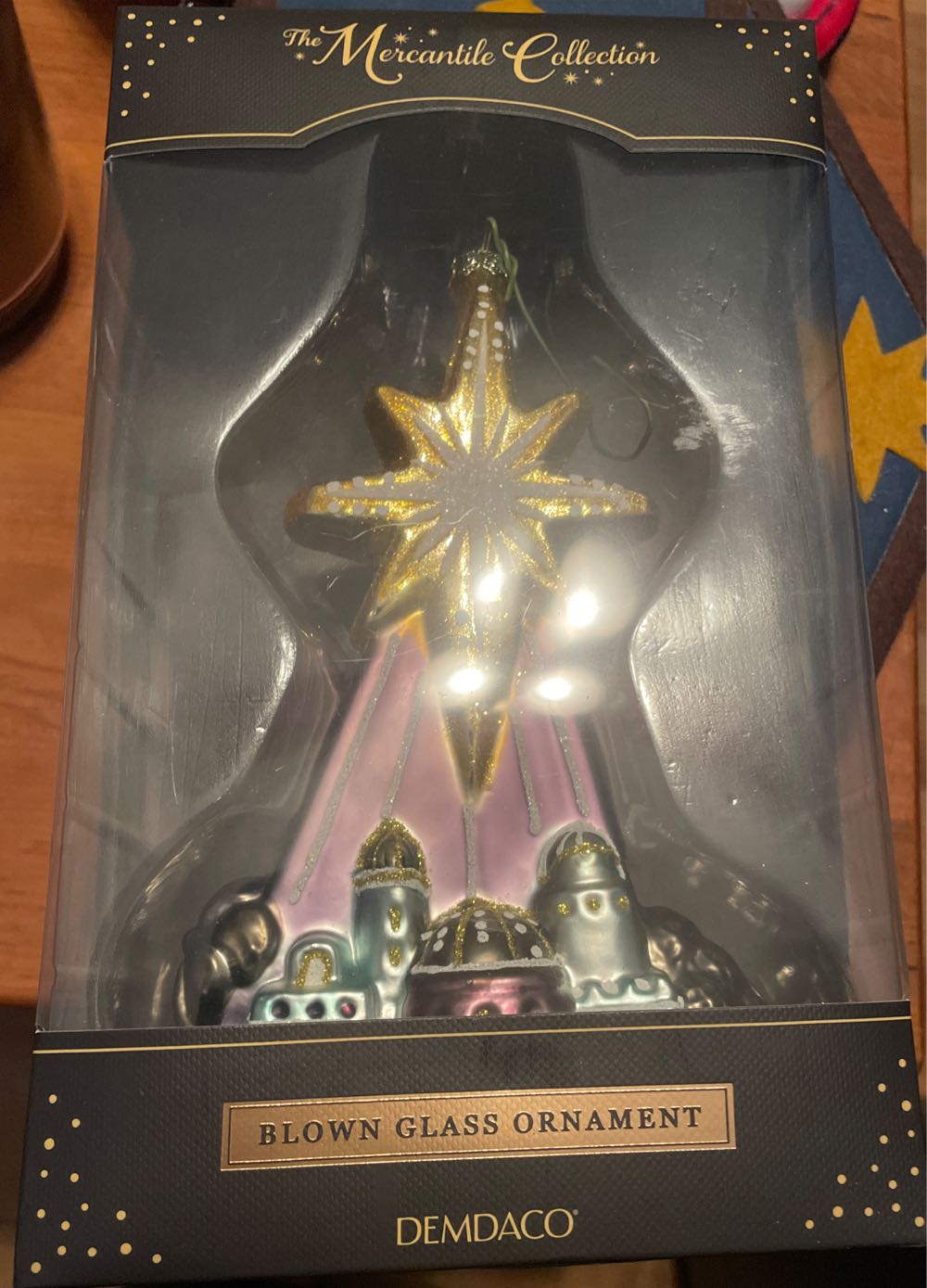 Nativity Blown Glass  (Nativity) ornament collectible - Main Image 2