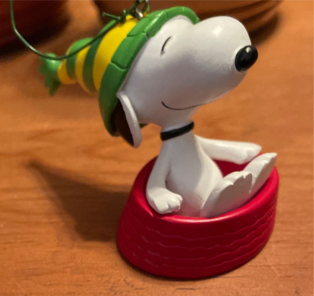 Clear Swirly Christmas Tree Ornament